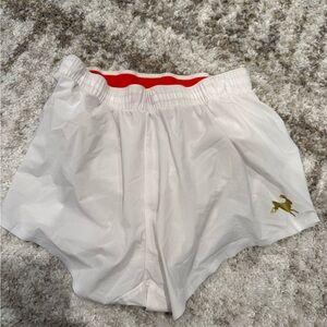 White Mens Tracksmith Running Shorts